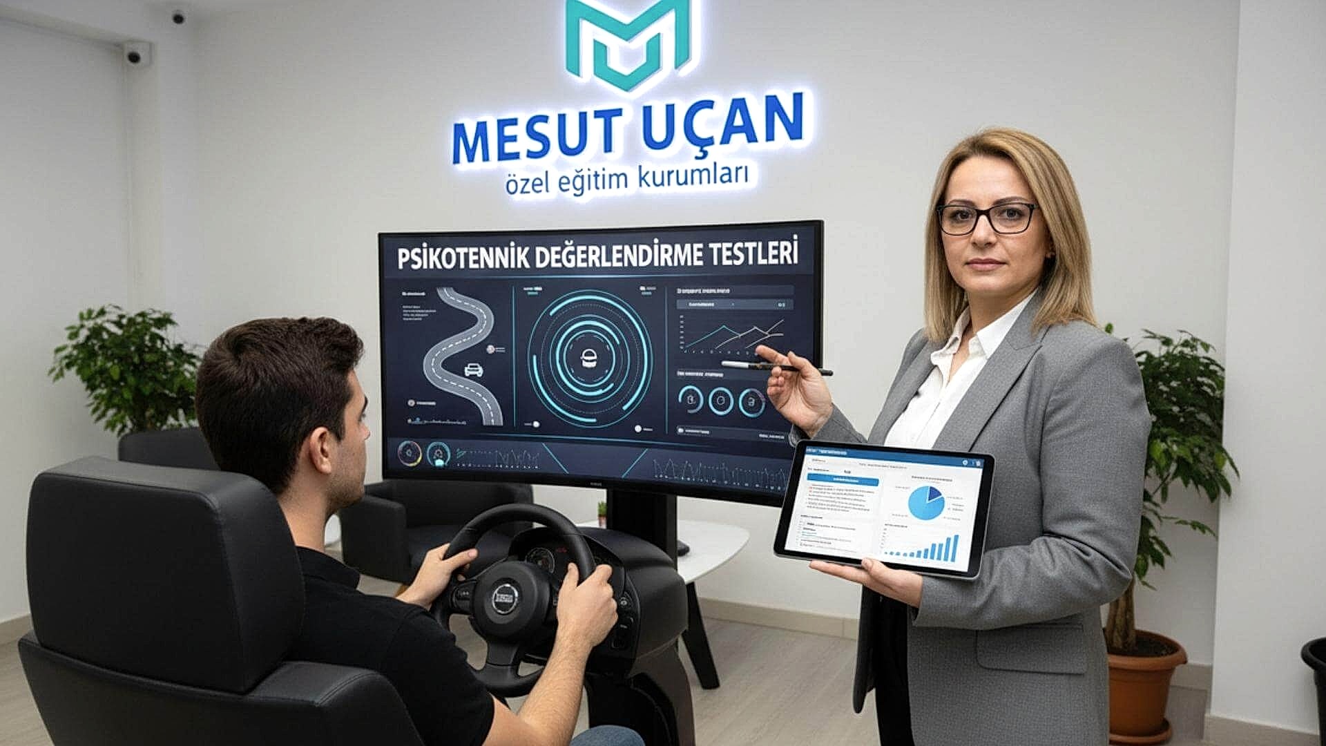 Mesut Uçan Kayseri psikoteknik merkezinde kullanılan test cihazı.